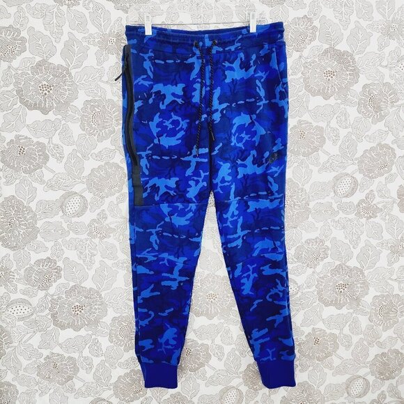 Nike Other - Nike Blue Camo Men's Jogger/ Sweatpants Size L 7552